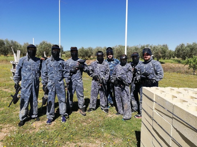  Prepared for paintball battle 